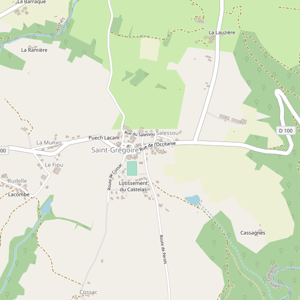 Carte des vues à Saint-Grégoire (Tarn) Thumbnail