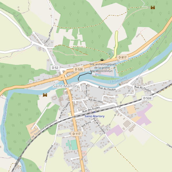 Carte des hotels à Saint-Martory Thumbnail