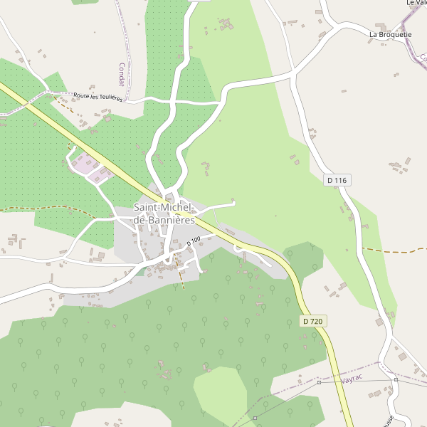 Carte des glaciers à Saint-Michel-de-Bannières Thumbnail