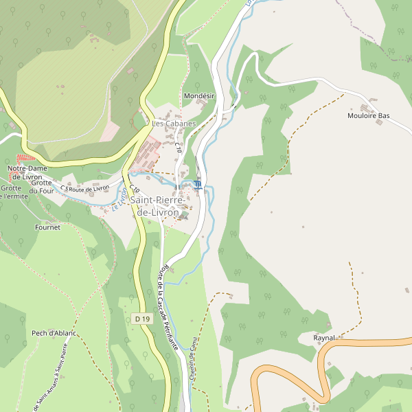 Carte des bureaux-poste à Saint-Pierre-de-Livron Thumbnail