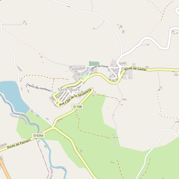 Carte des bedandbreakfast à Saint-Ybars Thumbnail