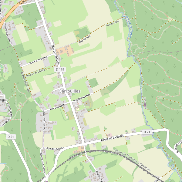 Carte des hotels à Sarrouilles Thumbnail