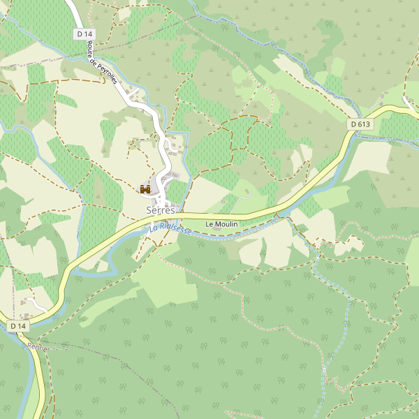 Carte des stationnement-velos à Serres (Aude) Thumbnail