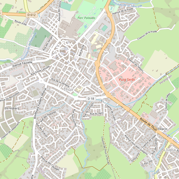 Carte des supermarches à Thuir Thumbnail