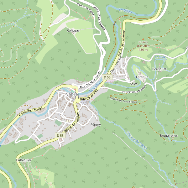 Carte des pub à Vabre (Tarn) Thumbnail
