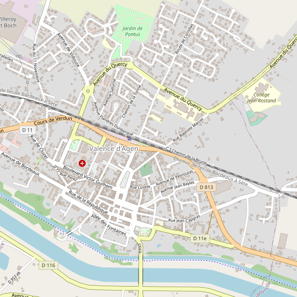 Carte des bureaux-poste à Valence d'Agen Thumbnail