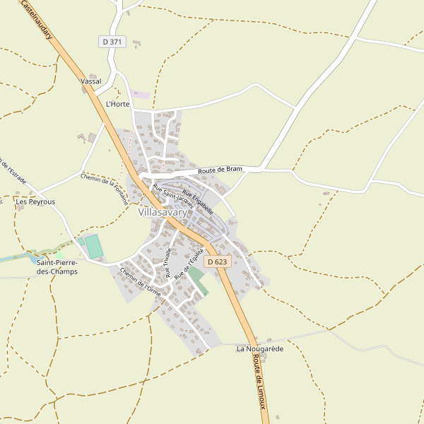 Carte des hotels à Villasavary Thumbnail