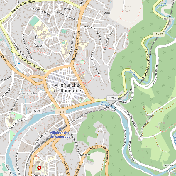 Carte des bedandbreakfast à Villefranche-de-Rouergue Thumbnail