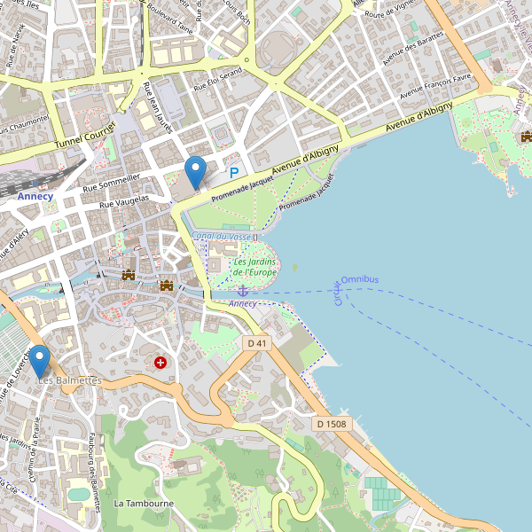 Carte des bibliotheques à Annecy Thumbnail