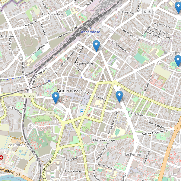Carte des bibliotheques à Annemasse Thumbnail