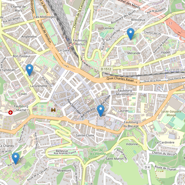 Carte des bibliotheques à Chambéry Thumbnail