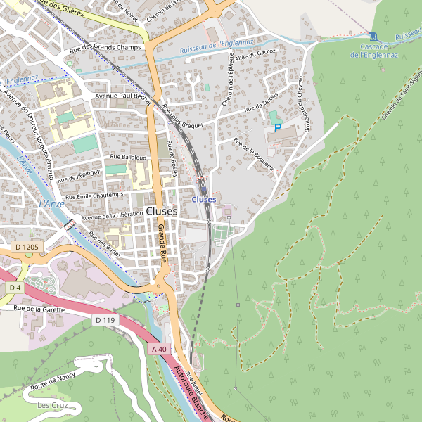 Carte des bibliotheques à Cluses Thumbnail