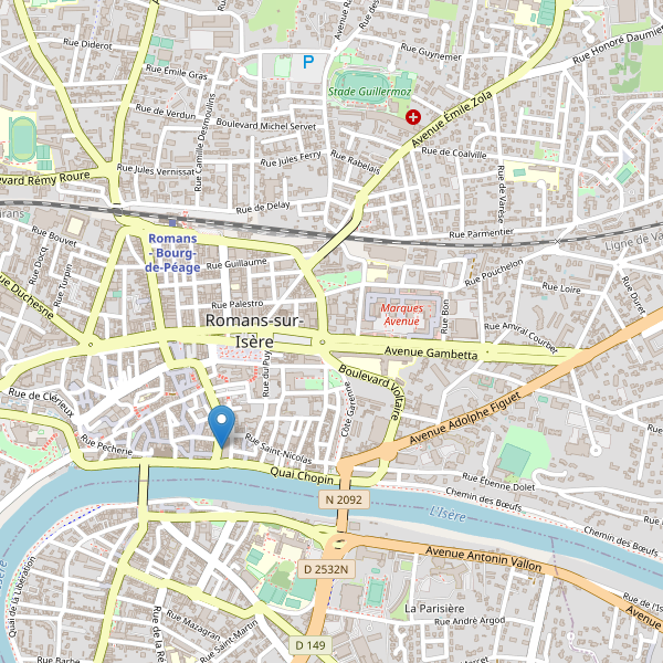 Carte des bibliotheques à Romans-sur-Isère Thumbnail