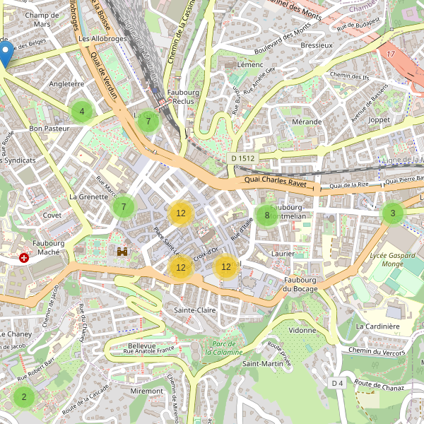 Carte des cafe à Chambéry Thumbnail