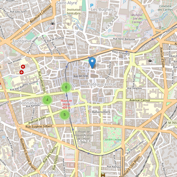 Carte des chaussures à Clermont-Ferrand Thumbnail