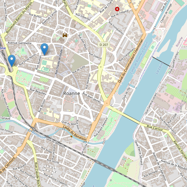 Carte des cinemas à Roanne Thumbnail