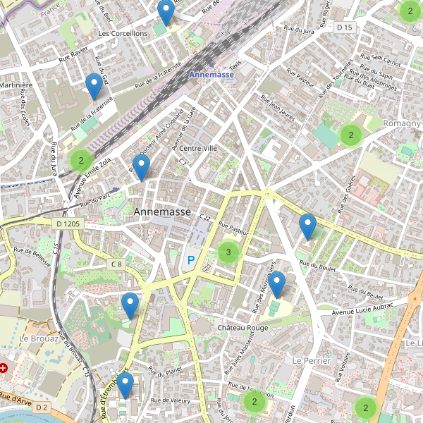 Carte des ecoles à Annemasse Thumbnail