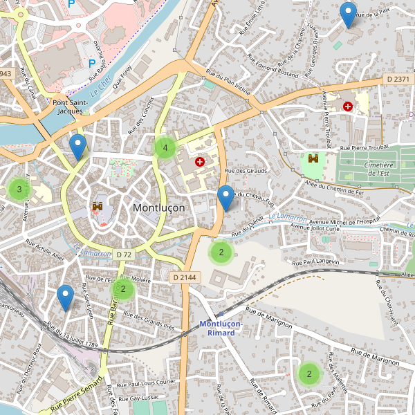 Carte des ecoles à Montluçon Thumbnail