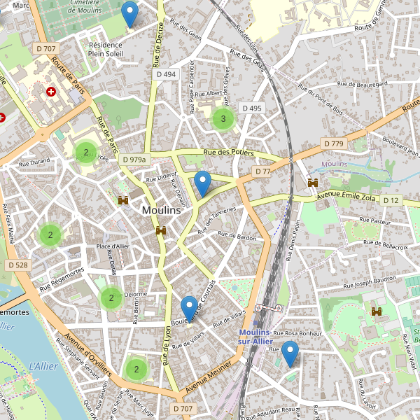 Carte des ecoles à Moulins (Allier) Thumbnail