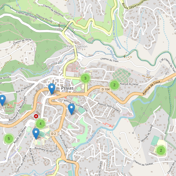 Carte des ecoles à Privas Thumbnail