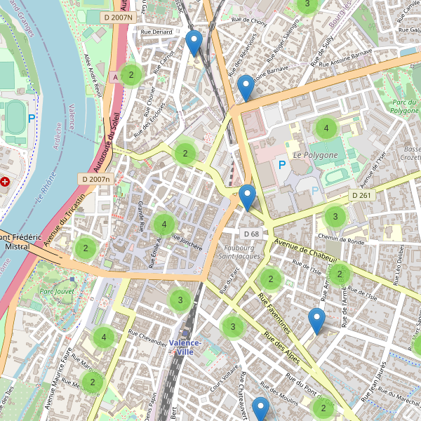 Carte des ecoles à Valence (Drôme) Thumbnail