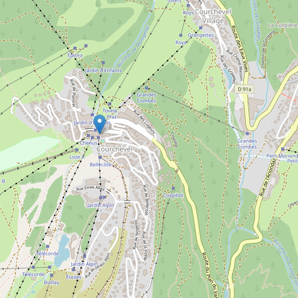 Carte des guichets-automatiques à Courchevel Thumbnail