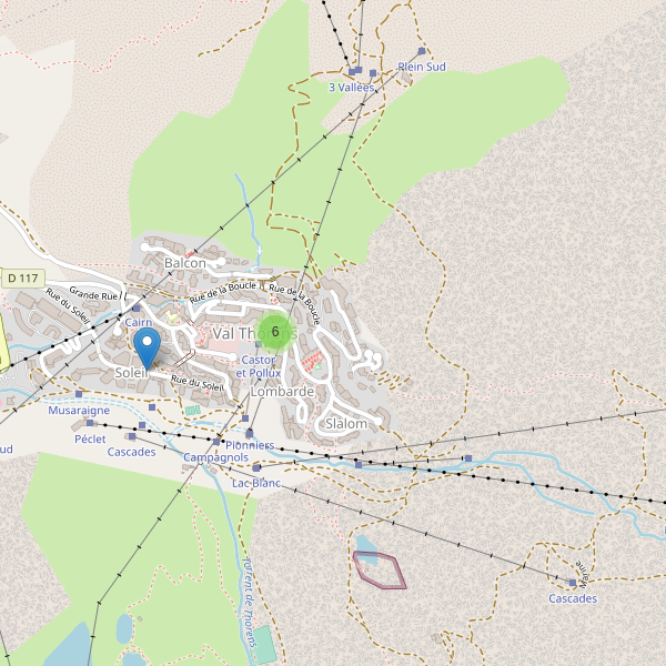 Carte des guichets-automatiques à Val Thorens Thumbnail