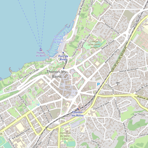 Carte des marches à Thonon-les-Bains Thumbnail