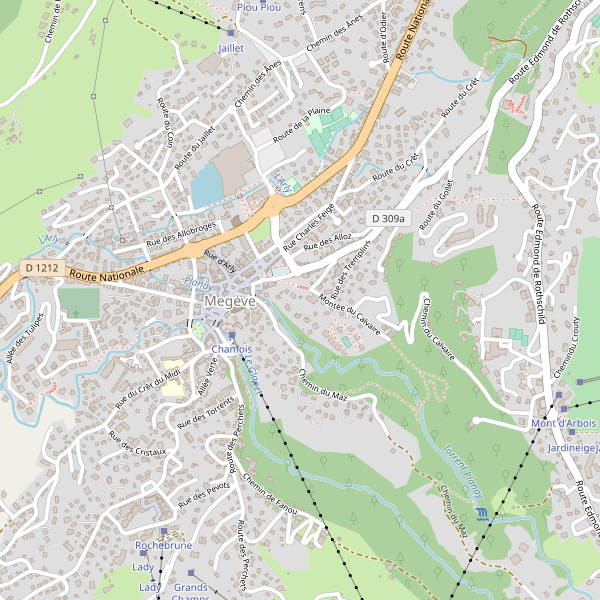 Carte des monuments à Megève Thumbnail