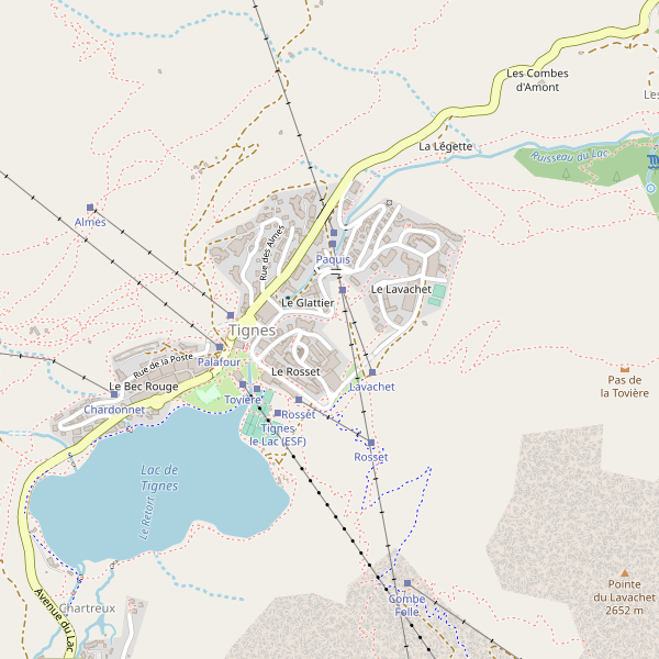 Carte des monuments à Tignes Thumbnail