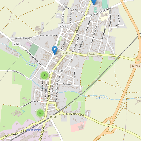Carte des parkings à Aigueperse (Puy-de-Dôme) Thumbnail