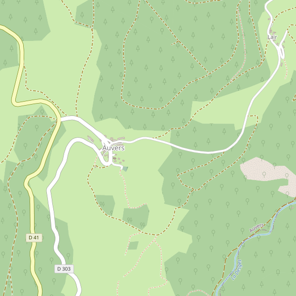 Carte des parkings à Auvers (Haute-Loire) Thumbnail