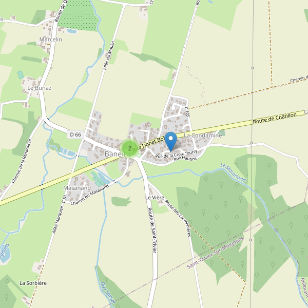 Carte des parkings à Baneins Thumbnail