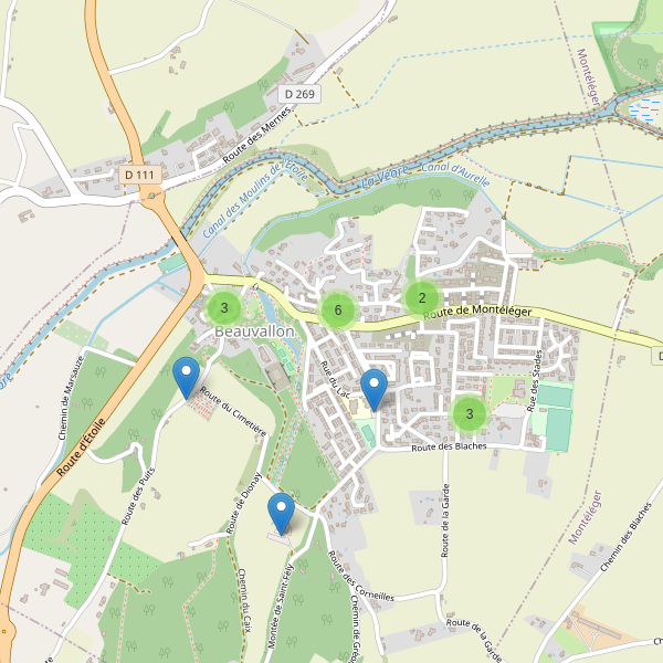 Carte des parkings à Beauvallon Thumbnail