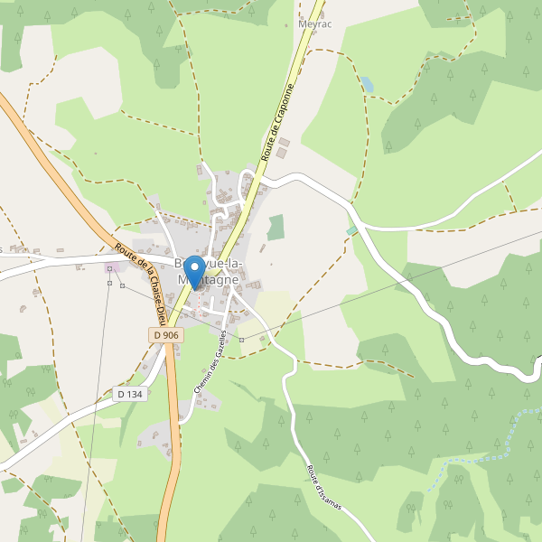 Carte des parkings à Bellevue-la-Montagne Thumbnail