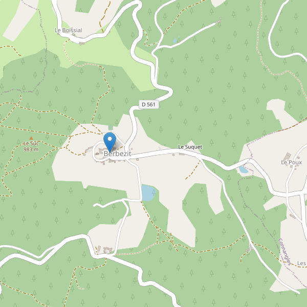 Carte des parkings à Berbezit Thumbnail