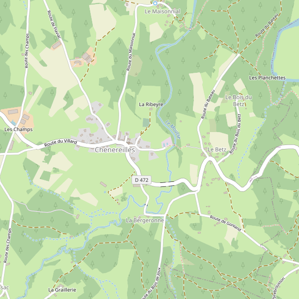 Carte des parkings à Chenereilles (Haute-Loire) Thumbnail