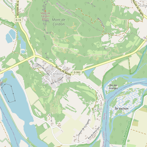 Carte des parkings à Cordon (Ain) Thumbnail