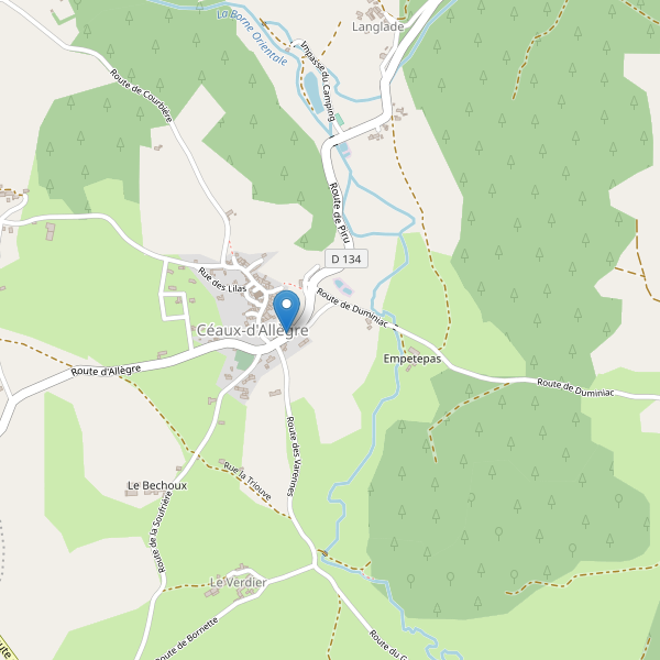 Carte des parkings à Céaux-d'Allègre Thumbnail