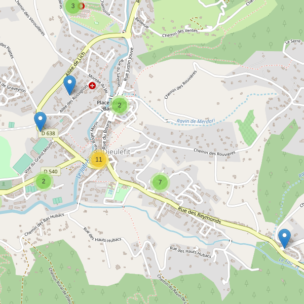Carte des parkings à Dieulefit Thumbnail