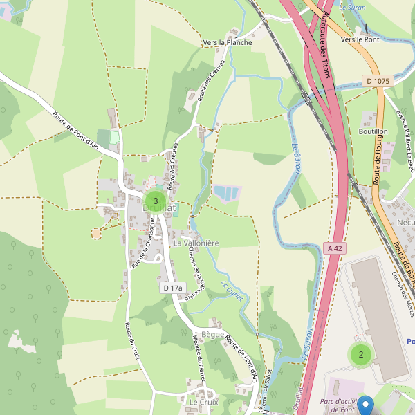 Carte des parkings à Druillat Thumbnail