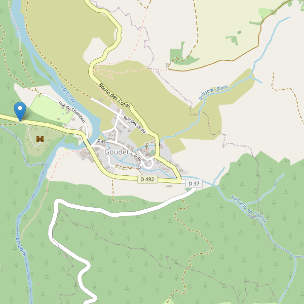 Carte des parkings à Goudet Thumbnail