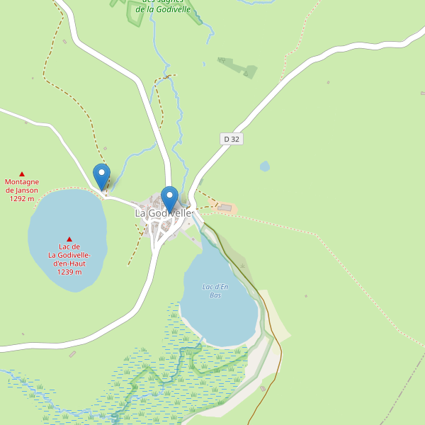 Carte des parkings à La Godivelle Thumbnail