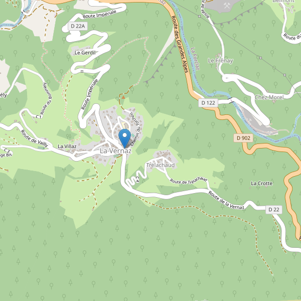 Carte des parkings à La Vernaz Thumbnail