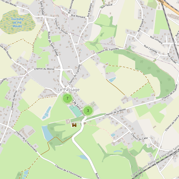 Carte des parkings à Le Passage (Isère) Thumbnail
