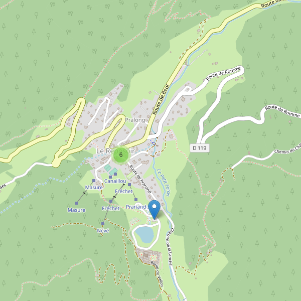 Carte des parkings à Le Reposoir Thumbnail
