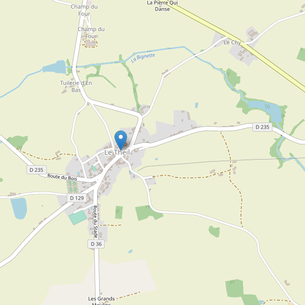 Carte des parkings à Le Theil (Allier) Thumbnail