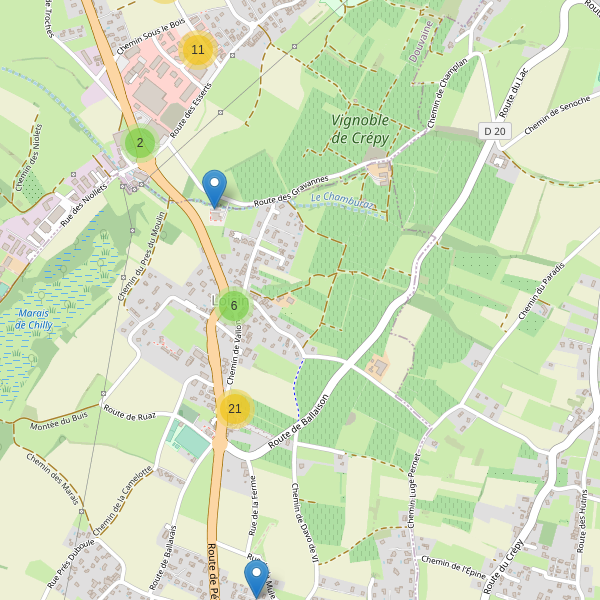 Carte des parkings à Loisin Thumbnail