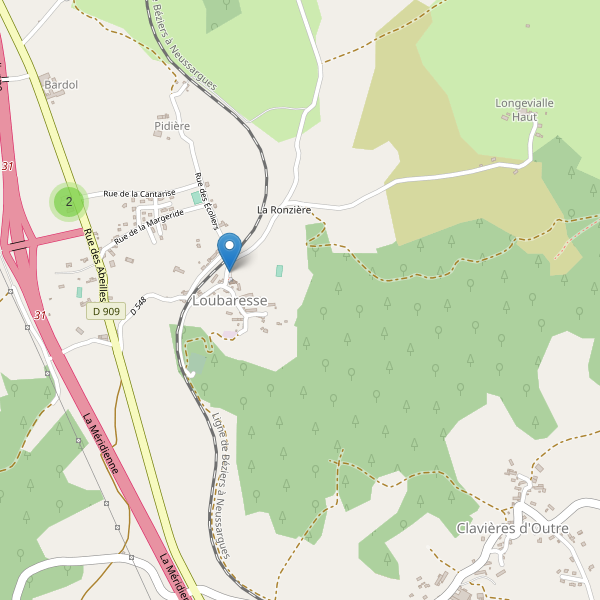 Carte des parkings à Loubaresse (Cantal) Thumbnail