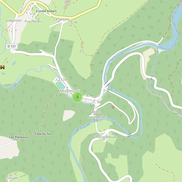 Carte des parkings à Miremont (Puy-de-Dôme) Thumbnail